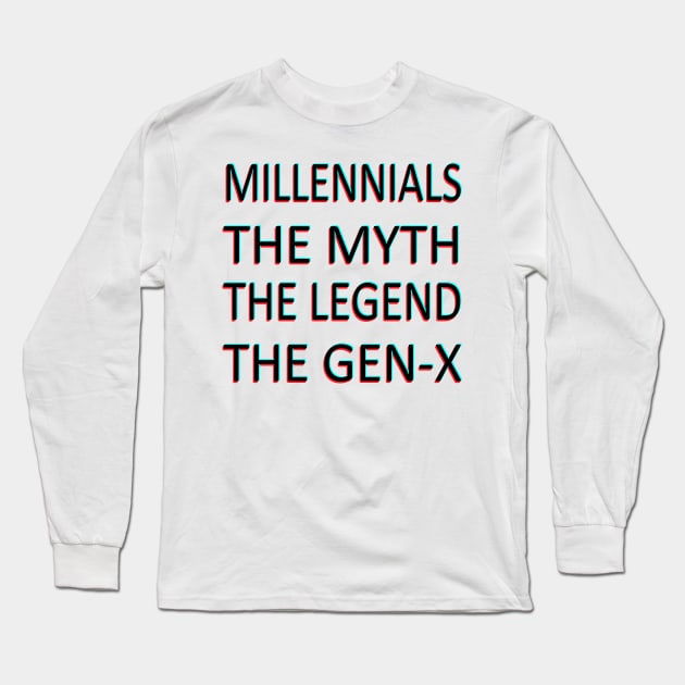 millennial Long Sleeve T-Shirt by Dankest Merch